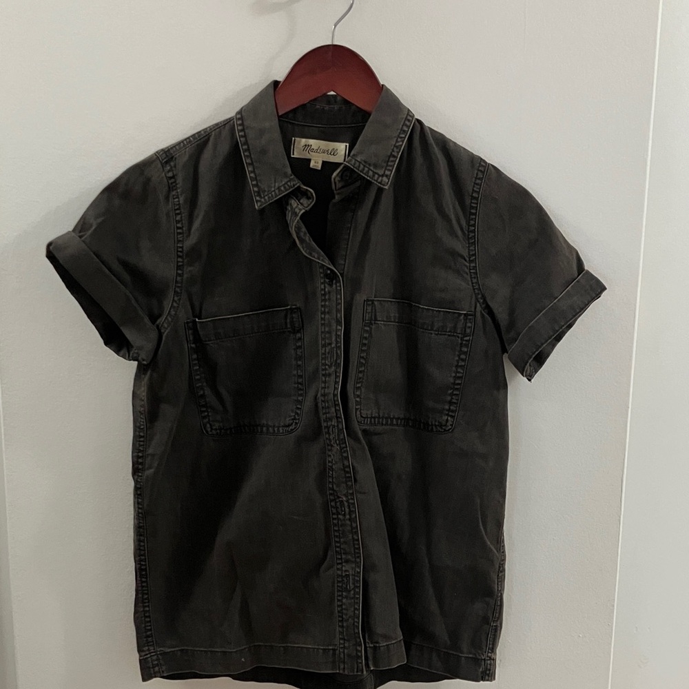 Madewell Dark Gray Casual Button Down Shirt